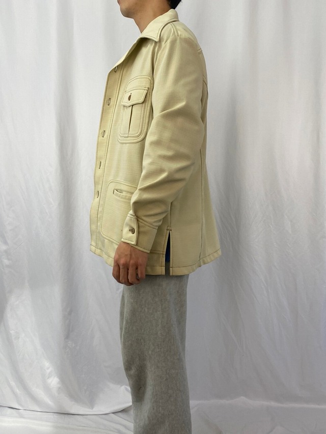 70's Lee USA製 オープンカラーシャツジャケット XL