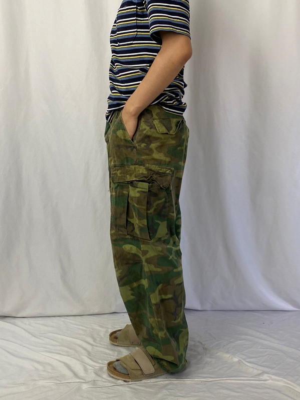 60's U.S.ARMY ERDL迷彩 グリーンリーフ ジャングルファティーグパンツ 5th MEDIUM-REGULAR