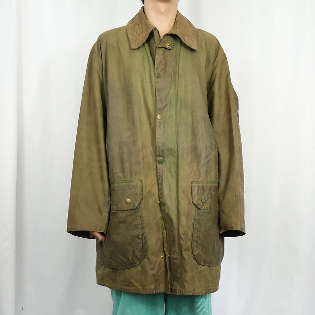 画像2: 70〜80's Barbour ENGLAND製 "BORDER" オイルドジャケット 1ワラント (2)