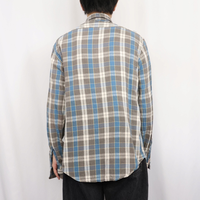 画像3: POLO Ralph Lauren チェック柄 ヘビーネルシャツ L (3)