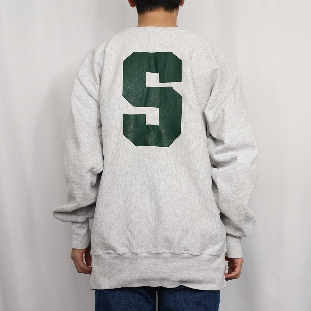 画像3: 90's Champion REVERSE WEAVE USA製 "MICHIGAN STATE SWIMMING & DIVING" プリントスウェット XXL (3)