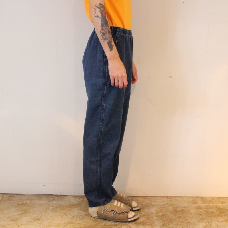 Sale デニムイージーパンツ インディゴ ポケット付き テーパード ビンテージ古着屋feeet 通販 名古屋 大須 メンズ
