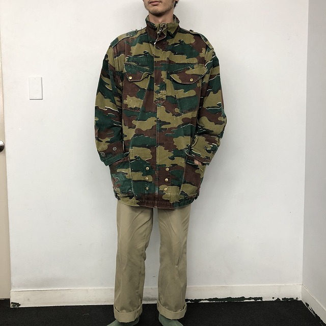 【SALE】 70's ベルギー軍 ジグソーカモ デニソンスモック