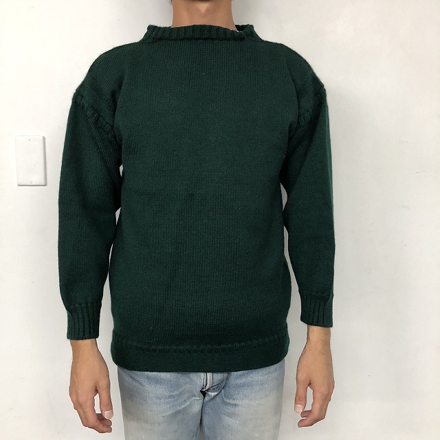 【SALE】 VINTAGE ガンジーセーター GREEN