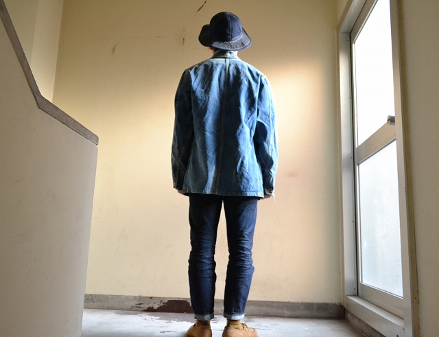 40's Lee デニムカバーオール 月桂樹 ロングL 斜めE ワーク