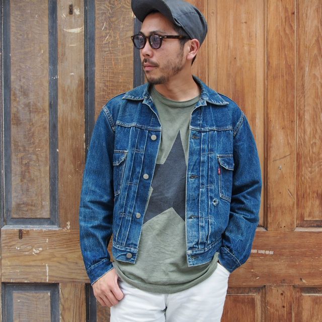 50's LEVI'S 507XX 革パッチ 50年代 セカンド 2nd リーバイス デニム