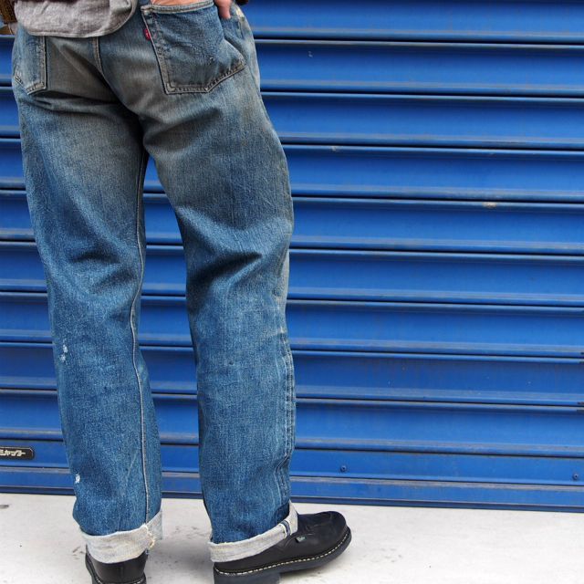 1952-1953 LEVI'S 501XX 革パッチ 50年代 50s リーバイス 隠しリベット ...