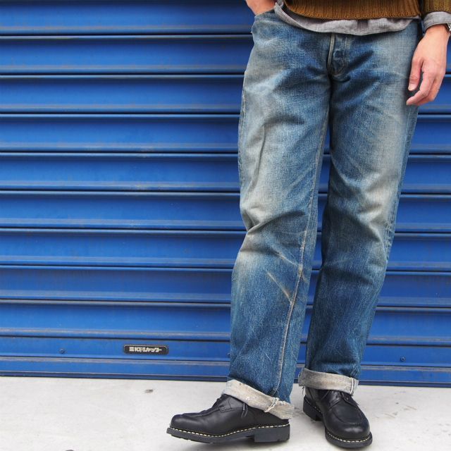 1952-1953 LEVI'S 501XX 革パッチ 50年代 50s リーバイス 隠しリベット ...