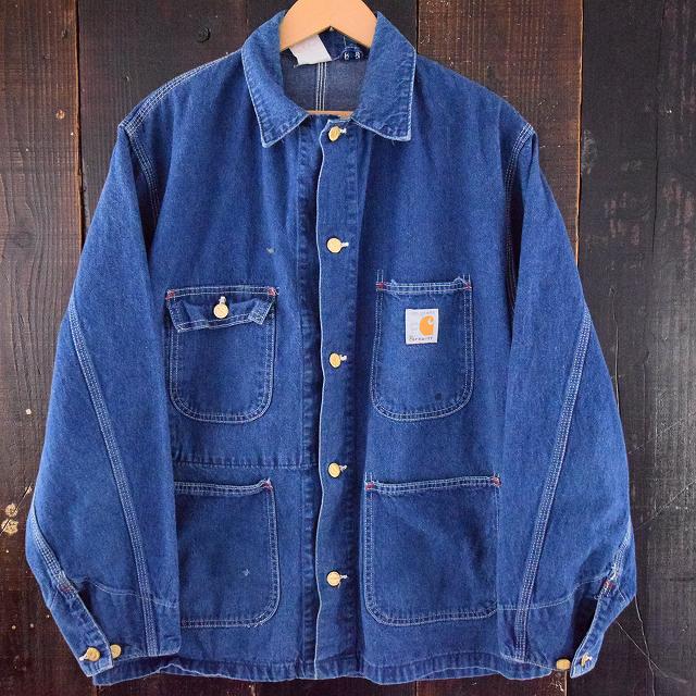 80's Carhartt 100 YEARS デニムカバーオール 80年代 100周年 カーハート ジャケット ｜ ビンテージ古着屋