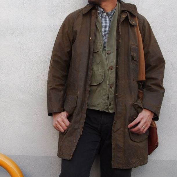 70's BARBOUR England製 ワラントタグ Solway Zipper