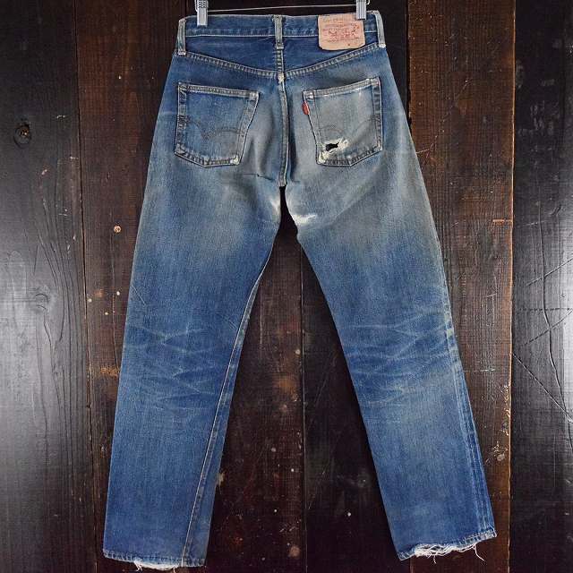 1960's LEVI'S 502 BIGE デニムパンツ 60年代リーバイス 赤耳 ビッグイー ビッグE ジーパン ジーンズ Gパン