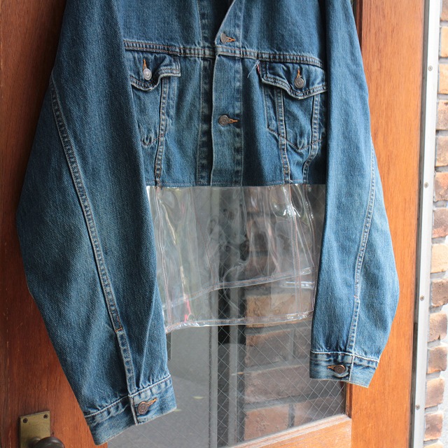 SALE】 Levi's 70507 デニム×PVC リメイクジャケット 2000年代 90年代 SALE】 Levi's 70507 デニム×PVC リメイクジャケット 2000年代 90年代