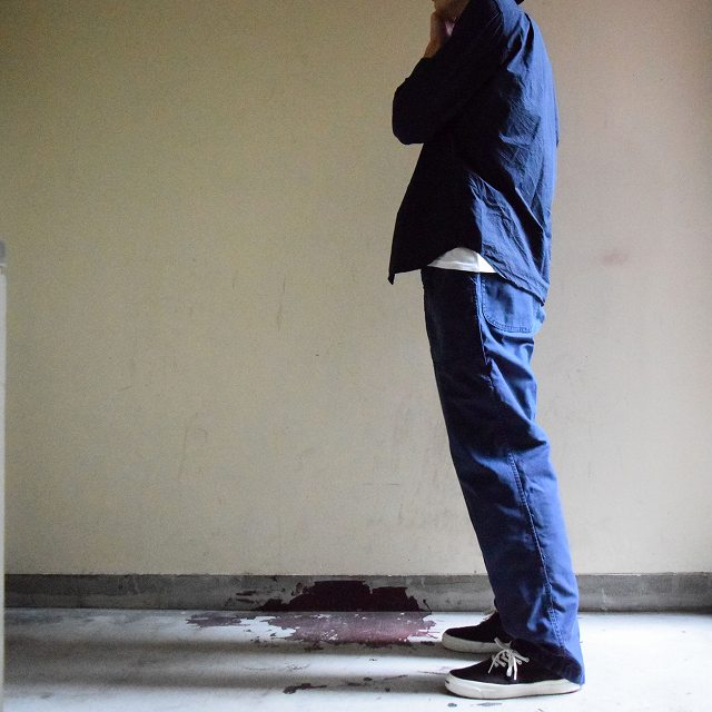 70's US.NAVY TROUSERS DARK BLUE ユーティリティーベイカー