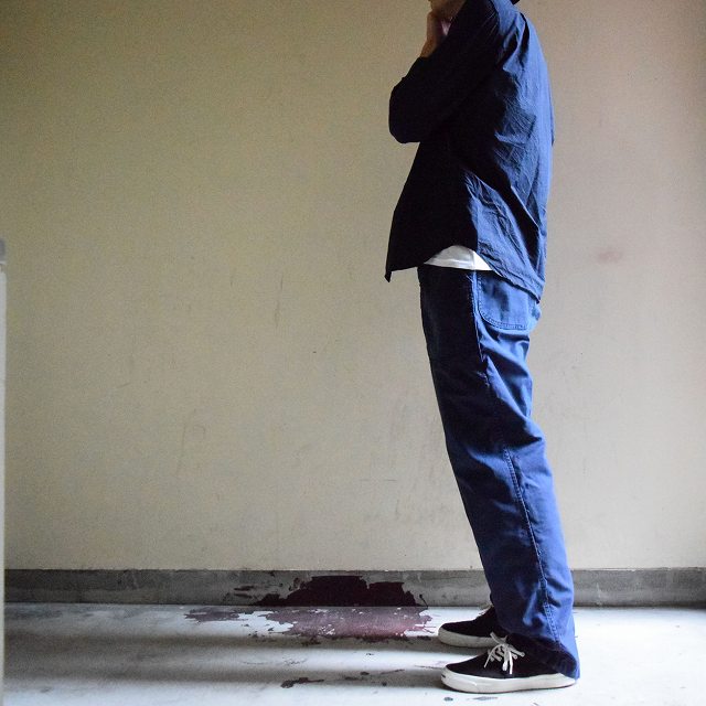 70's US.NAVY TROUSERS DARK BLUE ユーティリティーベイカーパンツ 