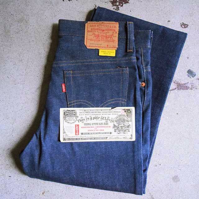 1970's LEVI'S 517 BIGE デニムパンツ DEADSTOCK フラッシャー付き