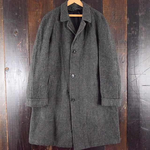 60's〜70's Harris Tweed ウールチェスターコート L位 60年代 70年代 ハリスツイード| ビンテージ古着屋Feeet