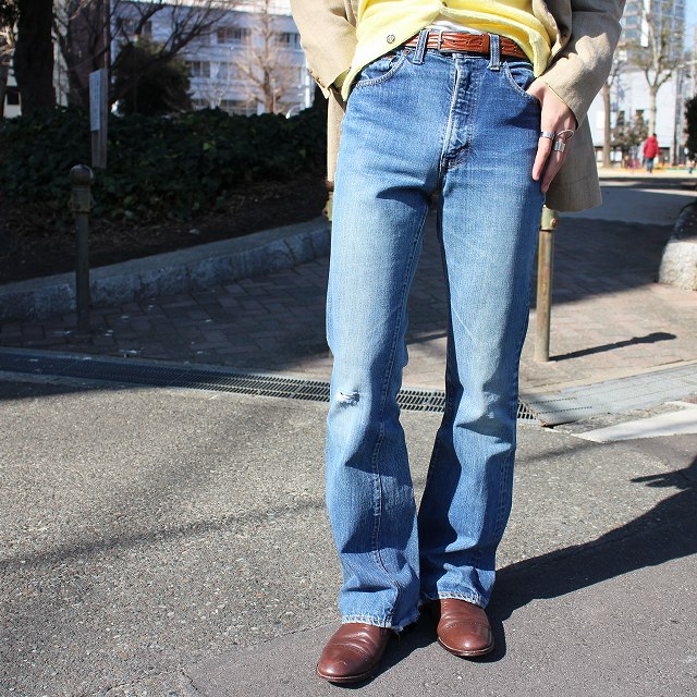 66前期□70s Levi's 517 デニム フレア ヴィンテージ ダメージ□Date1970s