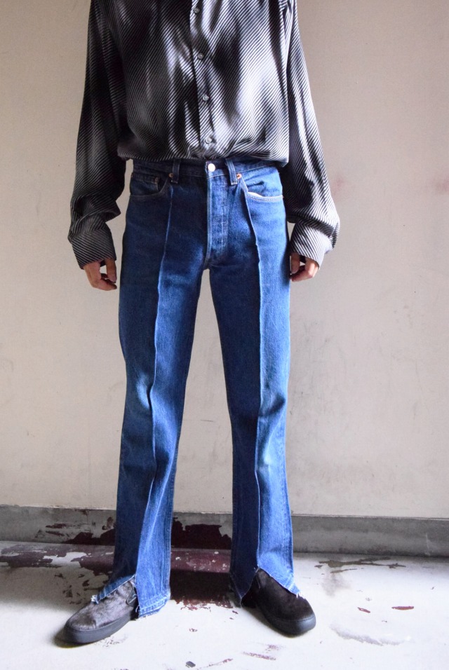 Feeet2nd ORIGINAL Levi's USA製 501XX Remake Center Press Denim Pants W31