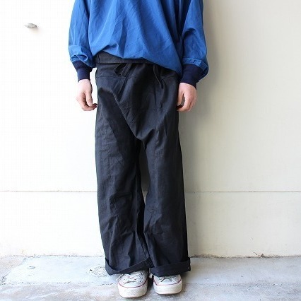 【SALE】 リメイク 袴パンツ BLACK