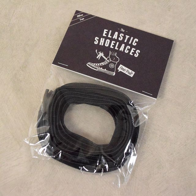 black elastic shoe laces