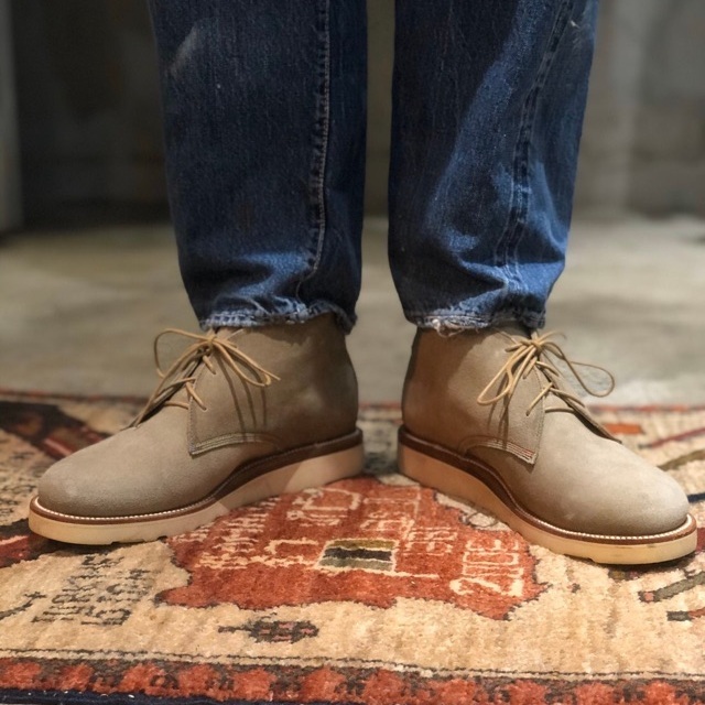 2120 Handcrafted Suede Chukka Boots size8 箱付き