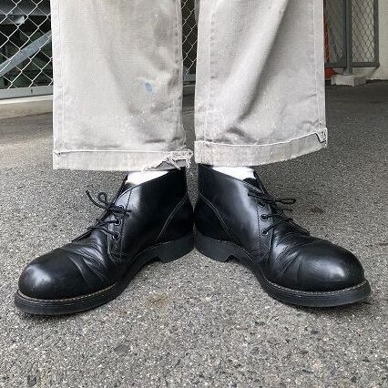 70年代 ミリタリー 海軍 ネイビー 革靴chukka boots レザー