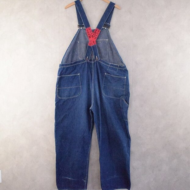 40〜50's OX HIDE by J.C.PENNEY Low back Denim Overall W46