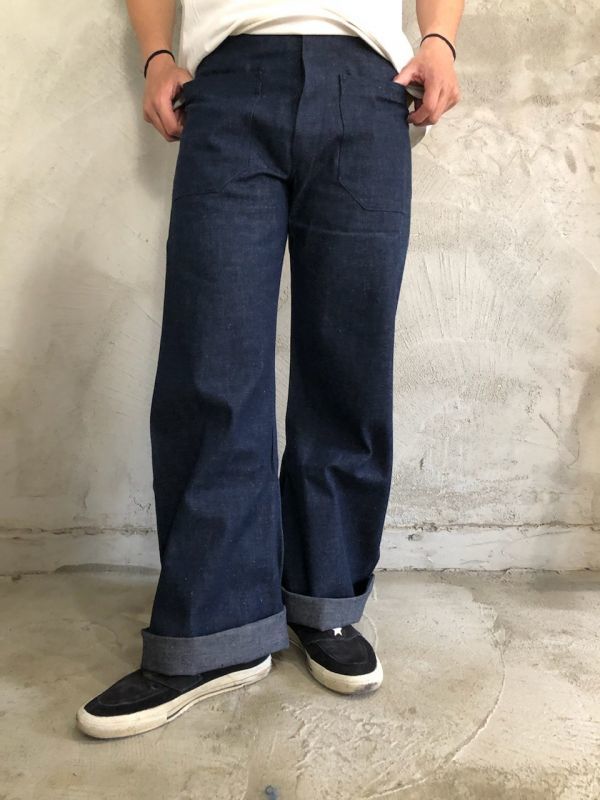 40's〜50's USN デニム巻きパンツ DEADSTOCK