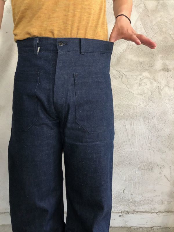 40's〜50's USN デニム巻きパンツ DEADSTOCK