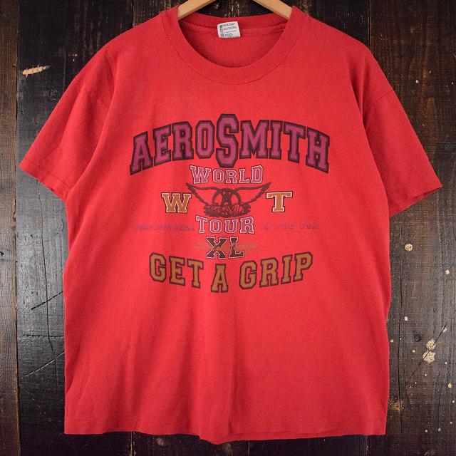 画像1: 90's AEROSMITH USA製 "Get a Grip Tour"ハードロックバンドツアーTシャツ L (1)