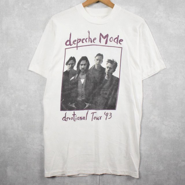 画像1: 1993 Depeche Mode "devotional tour" ロックバンドツアーTシャツ  (1)