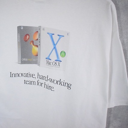 画像1: Apple "Mac OS X" プリントTシャツ XL (1)