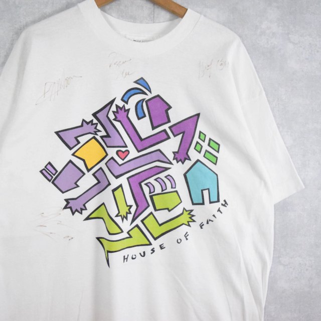 画像1: 【SALE】 90's Geoff Moore USA製 "THE DISTANCE" サイン入りミュージックTシャツ  XL (1)