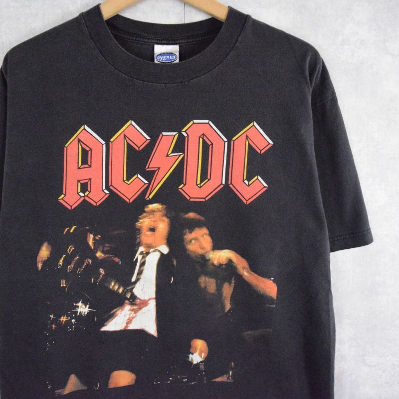 ACDC バンド 大判プリント ゆるだぼ オーバーサイズ USA Tシャツ