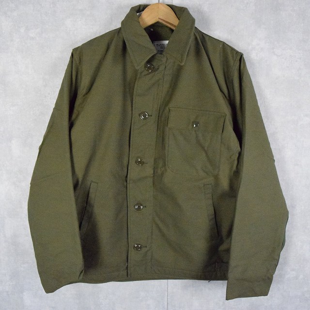 80's U.S.NAVY A-2 デッキジャケット DEADSTOCK MEDIUM