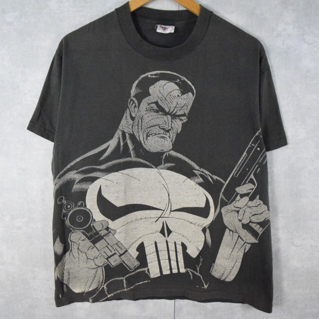 画像1: 90's MARVEL "The Punisher" USA製 キャラクターTシャツ L (1)