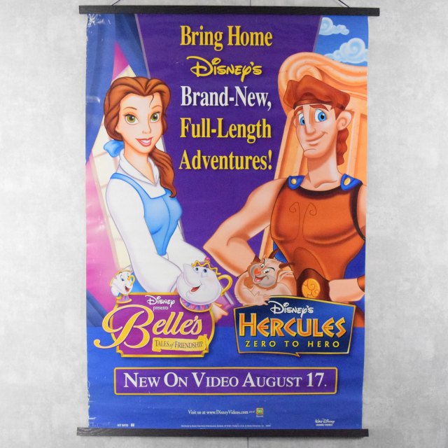 画像1: 【SALE】 1999 Belle's TALES OF FRIENDSHIP＆ HERCULES ZERO TO HERO Movie Poster (1)