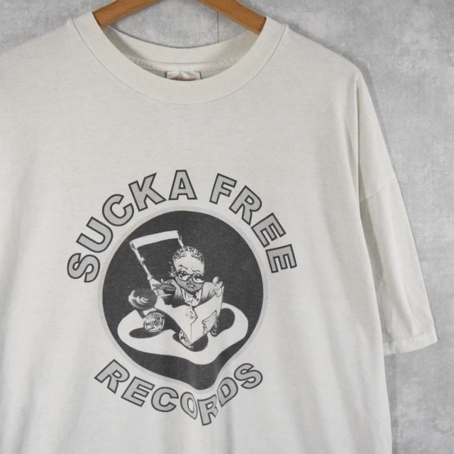 画像1: Sucka Free Records レコードレーベルTシャツ XL (1)