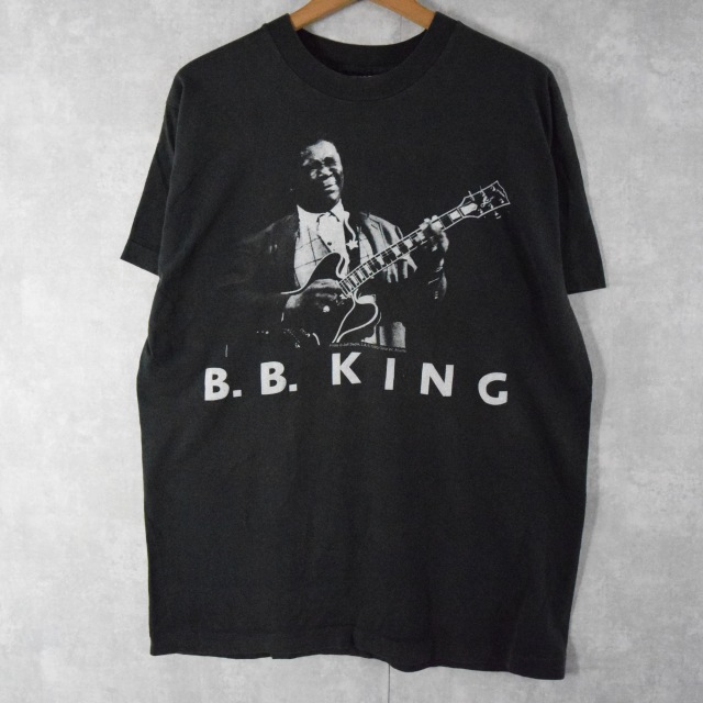 画像1: 90's B.B.KING USA製 ブルースミュージシャン プリントTシャツ L (1)
