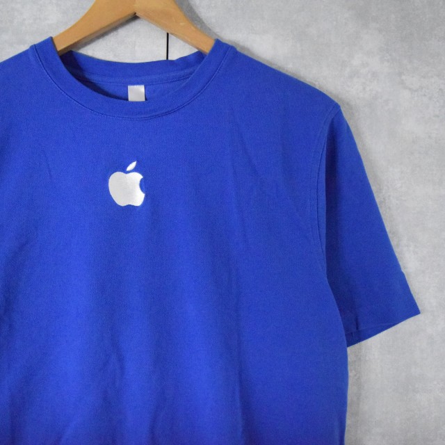 画像1: Apple ロゴ刺繍 Tシャツ L (1)