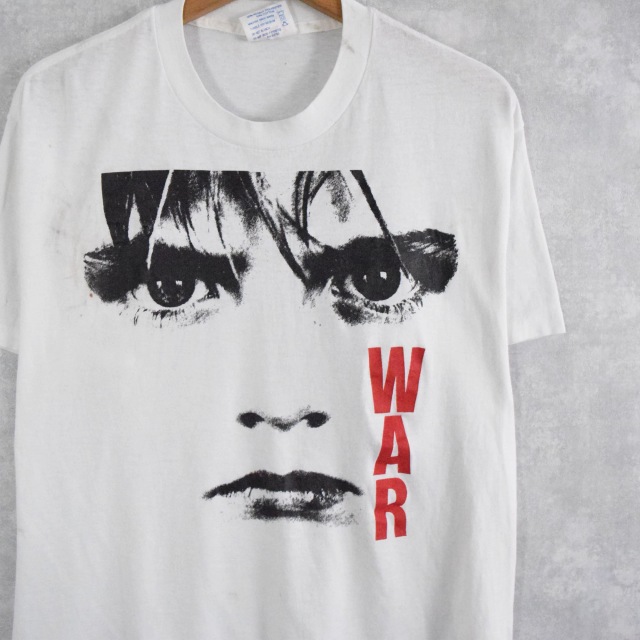 画像1: 80's U2 USA製 "WAR" ロックバンドプリントTシャツ XL (1)