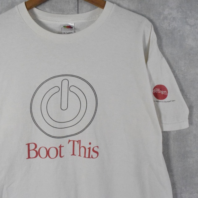 画像1: Mac "Boot This." 企業プリントTシャツ XL (1)