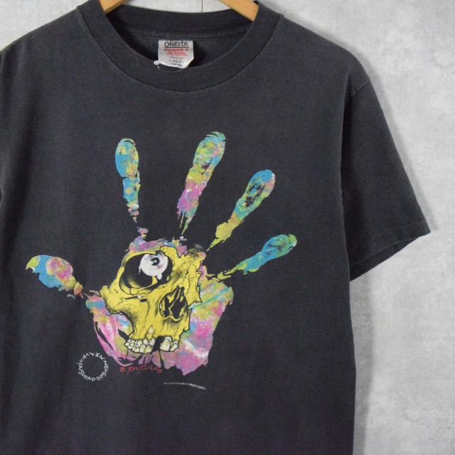 画像1: 90's PUSHEAD "HAND OF FEAR" グラフィックプリントTシャツ L (1)