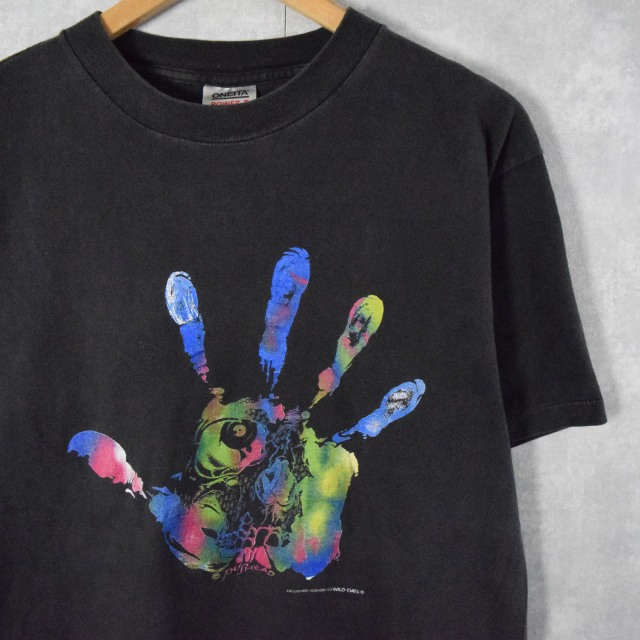 画像1: 90's PUSHEAD "HAND OF FEAR" グラフィックプリントTシャツ XL (1)