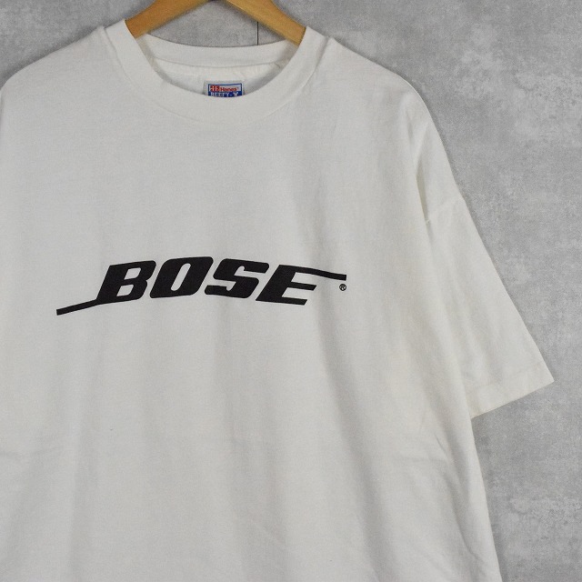 画像1: 90's BOSE USA製 音響機器メーカー ロゴプリントTシャツ XXL (1)