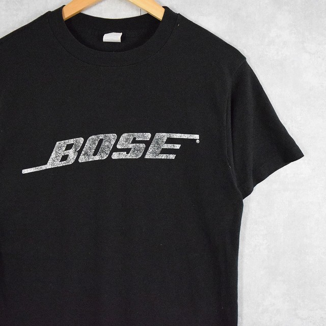 画像1: 80's BOSE USA製 音響機器メーカー ロゴプリントTシャツ L (1)