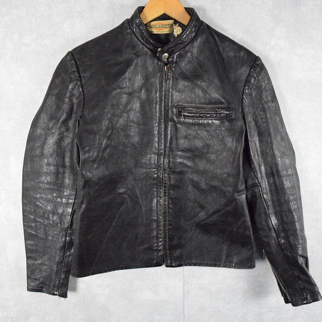 60's AMF Harley-Davidson シングルライダースジャケット BLACK SIZE 38