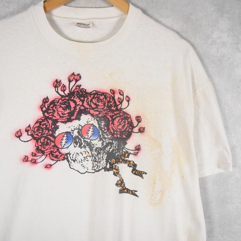 画像1: 90's GRATEFUL DEAD USA製 "SKULL&ROSE" ロックバンドTシャツ XL (1)