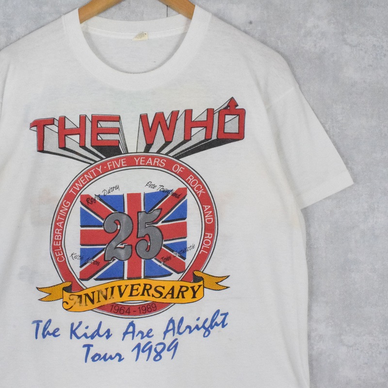 画像1: 80's THE WHO USA製 "THE KIDS ARE ALRIGHT TOUR '89" ロックバンドツアープリントTシャツ XL (1)
