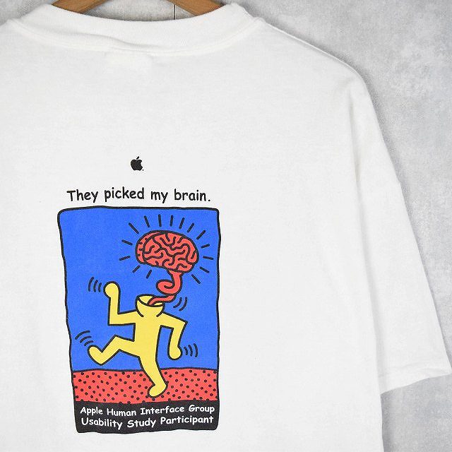 90s USA製　Keith Haring キースヘリング　企業ロゴ　Tシャツ